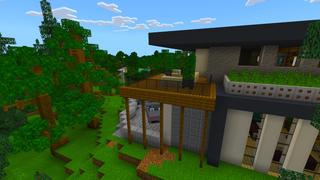 Screenshot of the Minecraft Bedrock Marketplace product Modern House 6 created by Kreatik Studios.