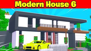 Thumbnail of the Minecraft Bedrock Marketplace product Modern House 6 created by Kreatik Studios.