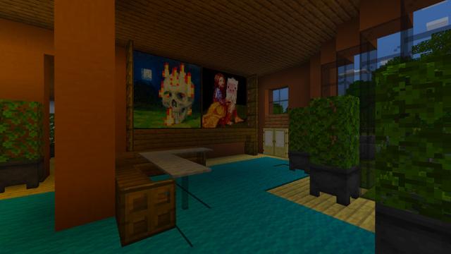 Screenshot of the Minecraft Bedrock Marketplace product Modern House 2 created by Kreatik Studios.