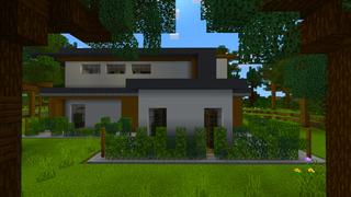 Screenshot of the Minecraft Bedrock Marketplace product Modern House created by Kreatik Studios.