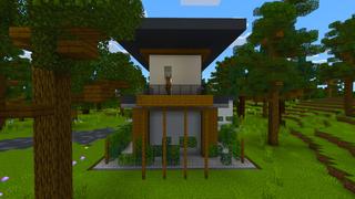 Screenshot of the Minecraft Bedrock Marketplace product Modern House created by Kreatik Studios.