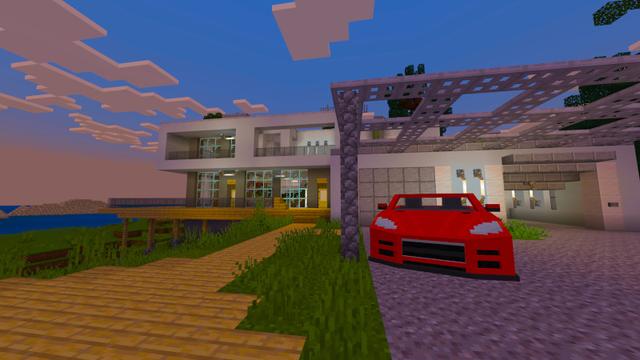 Screenshot of the Minecraft Bedrock Marketplace product Modern Villa created by Kreatik Studios.
