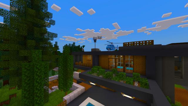 Screenshot of the Minecraft Bedrock Marketplace product Modern Villa created by Kreatik Studios.