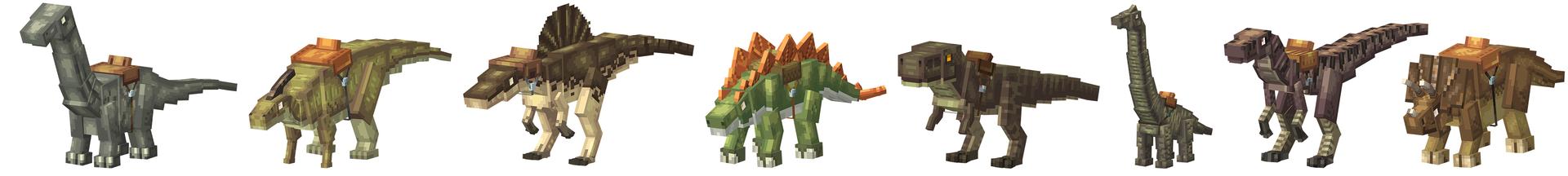 Panorama of the Minecraft Bedrock Marketplace product MORPH INTO DINOSAURS created by Kreatik Studios.