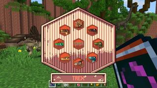 Screenshot of the Minecraft Bedrock Marketplace product MORPH INTO DINOSAURS created by Kreatik Studios.