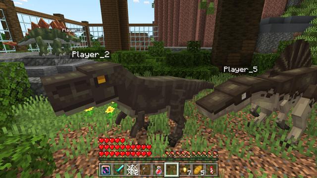 Screenshot of the Minecraft Bedrock Marketplace product MORPH INTO DINOSAURS created by Kreatik Studios.