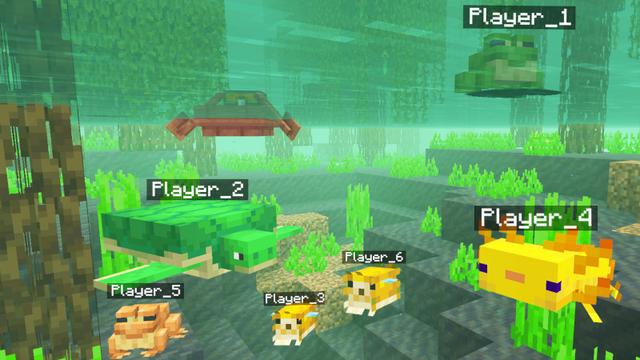 Screenshot of the Minecraft Bedrock Marketplace product MORPH INTO MOBS created by Kreatik Studios.