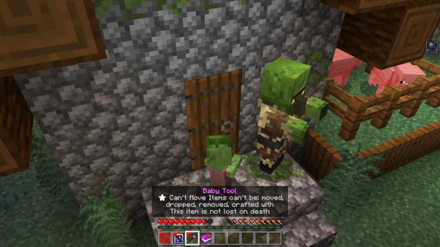 Screenshot of the Minecraft Bedrock Marketplace product MORPH INTO MOBS created by Kreatik Studios.