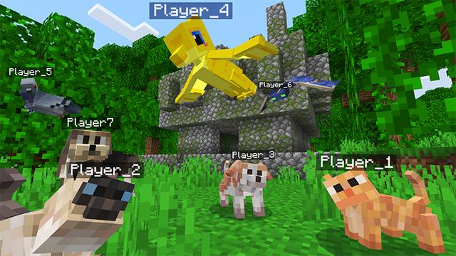 Screenshot of the Minecraft Bedrock Marketplace product MORPH PACK! created by Kreatik Studios.