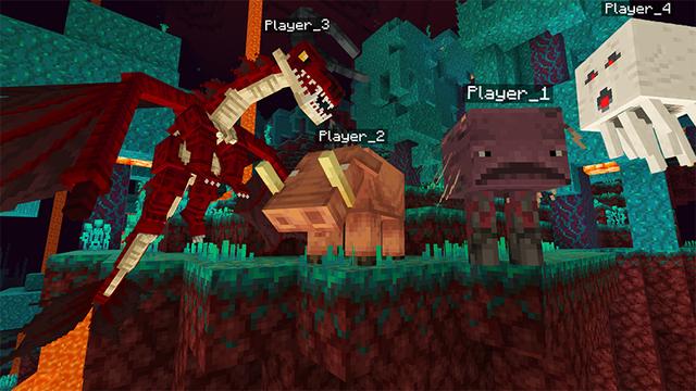 Screenshot of the Minecraft Bedrock Marketplace product MORPH PACK! created by Kreatik Studios.