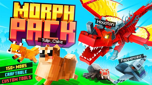 Thumbnail of the Minecraft Bedrock Marketplace product ¡PAQUETE MORPH! created by Kreatik Studios.