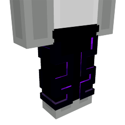 Thumbnail of the Minecraft Bedrock Marketplace product Obsidian Line Pants created by Kreatik Studios.
