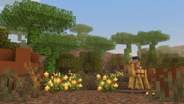 Screenshot of the Minecraft Bedrock Marketplace product Oh The Biomes You'll Go Add-On (Official) created by Kreatik Studios.
