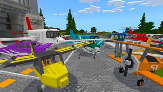 Screenshot of the Minecraft Bedrock Marketplace product Planes Airport 2 created by Kreatik Studios.