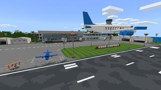 Screenshot of the Minecraft Bedrock Marketplace product Planes Airport created by Kreatik Studios.