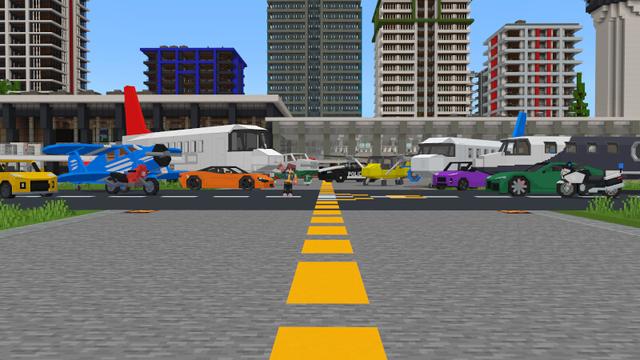 Screenshot of the Minecraft Bedrock Marketplace product PLANES: City World created by Kreatik Studios.