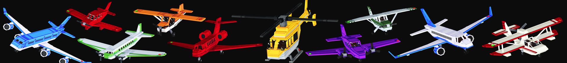 Panorama of the Minecraft Bedrock Marketplace product PLANES Add-On created by Kreatik Studios.