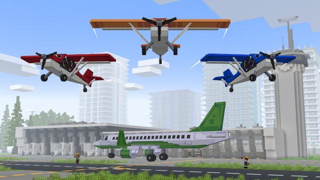Screenshot of the Minecraft Bedrock Marketplace product PLANES Add-On created by Kreatik Studios.