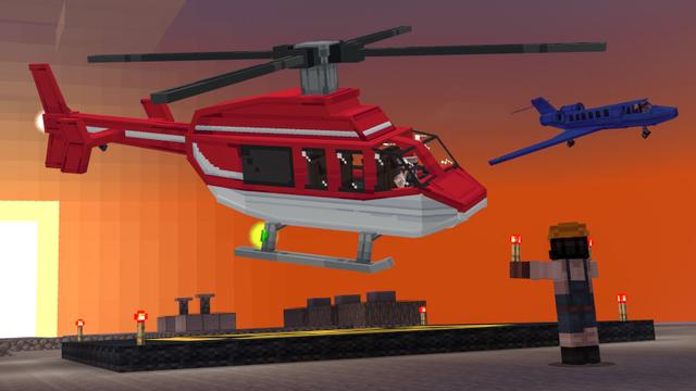 Screenshot of the Minecraft Bedrock Marketplace product PLANES Add-On created by Kreatik Studios.