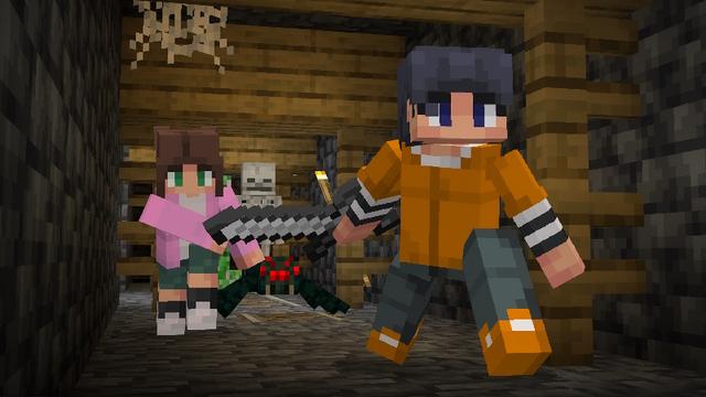 Screenshot of the Minecraft Bedrock Marketplace product Player Animations Add-On created by Kreatik Studios.