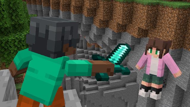 Screenshot of the Minecraft Bedrock Marketplace product Player Animations Add-On created by Kreatik Studios.