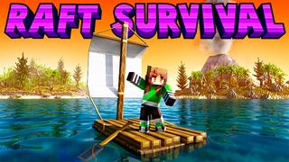 Thumbnail of the Minecraft Bedrock Marketplace product RAFT SURVIVAL created by Kreatik Studios.