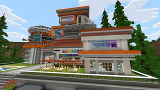 Screenshot of the Minecraft Bedrock Marketplace product RGB HOUSE created by Kreatik Studios.