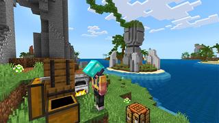 Screenshot of the Minecraft Bedrock Marketplace product Sharks Survival created by Kreatik Studios.