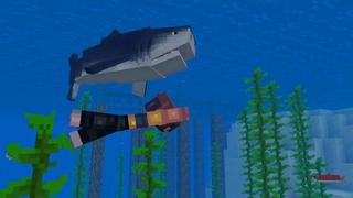 Screenshot of the Minecraft Bedrock Marketplace product Sharks Survival created by Kreatik Studios.