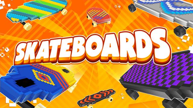 Thumbnail of the Minecraft Bedrock Marketplace product Skateboards created by Kreatik Studios.