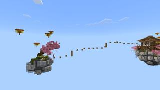 Screenshot of the Minecraft Bedrock Marketplace product Skyblock Parkour created by Kreatik Studios.