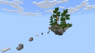 Screenshot of the Minecraft Bedrock Marketplace product Skyblock Parkour created by Kreatik Studios.