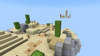 Screenshot of the Minecraft Bedrock Marketplace product Skyblock Parkour created by Kreatik Studios.