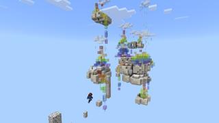 Screenshot of the Minecraft Bedrock Marketplace product Skyblock Parkour created by Kreatik Studios.