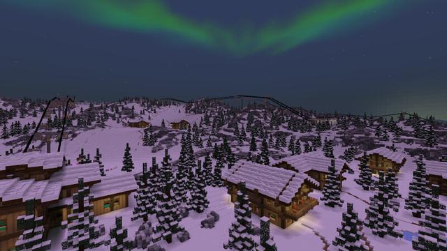 Screenshot of the Minecraft Bedrock Marketplace product SNOWBOARDS created by Kreatik Studios.