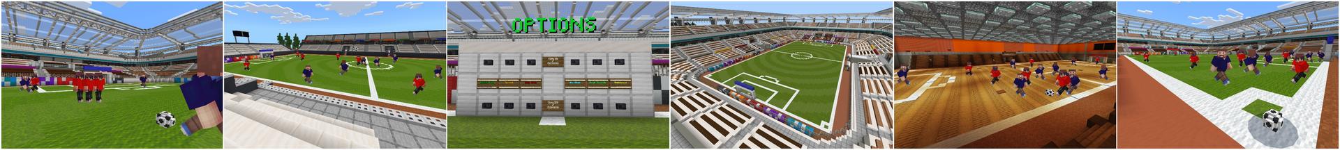 Panorama of the Minecraft Bedrock Marketplace product SOCCER created by Kreatik Studios.