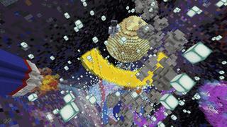 Screenshot of the Minecraft Bedrock Marketplace product Space Dropper created by Kreatik Studios.