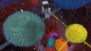 Screenshot of the Minecraft Bedrock Marketplace product Space Dropper created by Kreatik Studios.