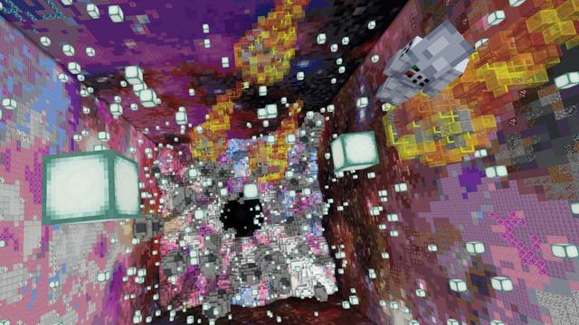 Screenshot of the Minecraft Bedrock Marketplace product Space Dropper created by Kreatik Studios.