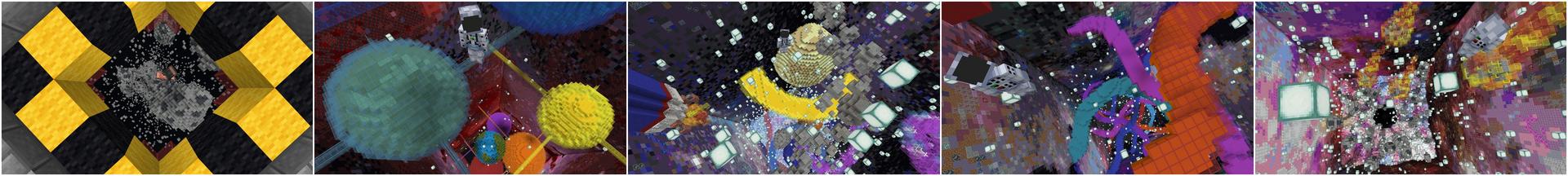 Panorama of the Minecraft Bedrock Marketplace product Space Station Life created by Kreatik Studios.