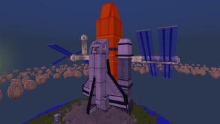 Screenshot of the Minecraft Bedrock Marketplace product Space Station Life created by Kreatik Studios.