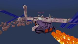 Screenshot of the Minecraft Bedrock Marketplace product Space Station Life created by Kreatik Studios.