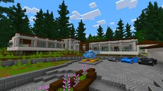 Screenshot of the Minecraft Bedrock Marketplace product Summer City created by Kreatik Studios.