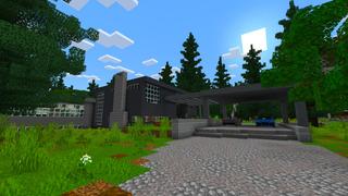 Screenshot of the Minecraft Bedrock Marketplace product Summer City created by Kreatik Studios.
