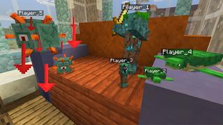 Screenshot of the Minecraft Bedrock Marketplace product TRANSFORM INTO GIANTS created by Kreatik Studios.