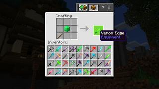 Screenshot of the Minecraft Bedrock Marketplace product ULTIMATE WEAPONS created by Kreatik Studios.
