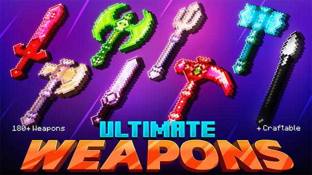 Thumbnail of the Minecraft Bedrock Marketplace product ULTIMATE WEAPONS created by Kreatik Studios.