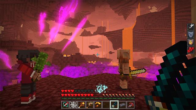 Screenshot of the Minecraft Bedrock Marketplace product WEAPON FUSION PACK created by Kreatik Studios.
