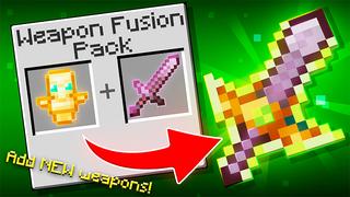 Thumbnail of the Minecraft Bedrock Marketplace product WEAPON FUSION PACK created by Kreatik Studios.