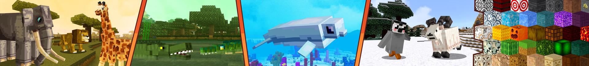 Panorama of the Minecraft Bedrock Marketplace product ZOO MASH-UP created by Kreatik Studios.